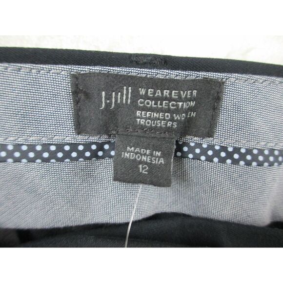 J.‎ Jill Pants Womens 12 Black Chino Wearever Refined Woven Trousers Ladies - Picture 9 of 9